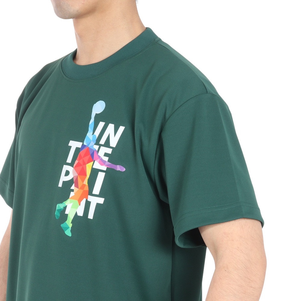 インザペイント（IN THE PAINT）（メンズ、レディース）バスケットボールウェア 半袖Tシャツ ITP24363GRN 速乾