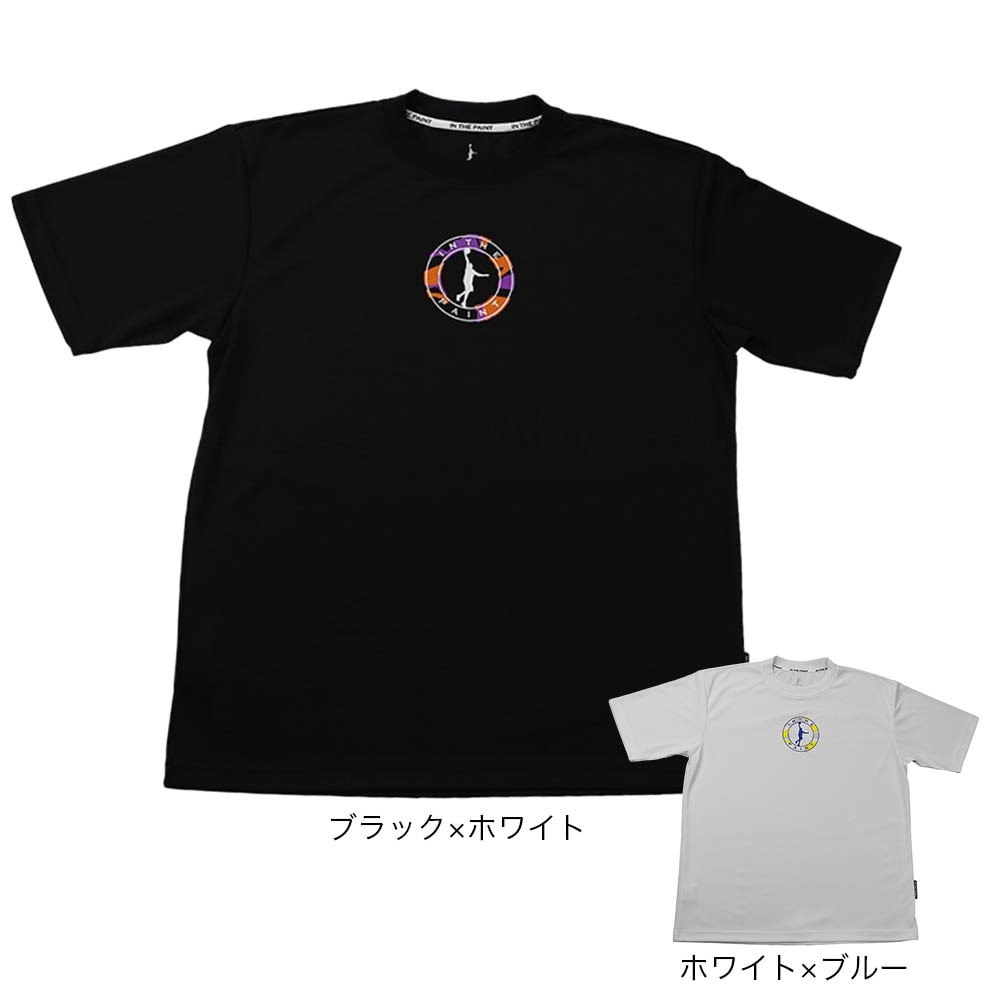 インザペイント（IN THE PAINT）（メンズ、レディース）バスケットボールウェア 半袖Tシャツ ITP24364BLK/WHT 速乾