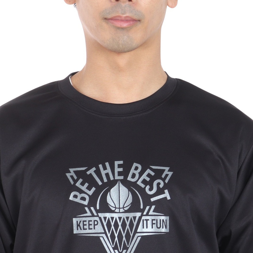 エックスティーエス（XTS）（メンズ）バスケットボールウェア ドライプラス 半袖Tシャツ 751TS4ES0001BLK