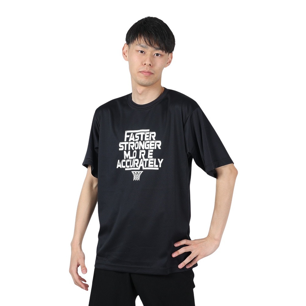 エックスティーエス（XTS）（メンズ）バスケットボールウェア ドライプラス 半袖Tシャツ 751TS4ES0003BLK