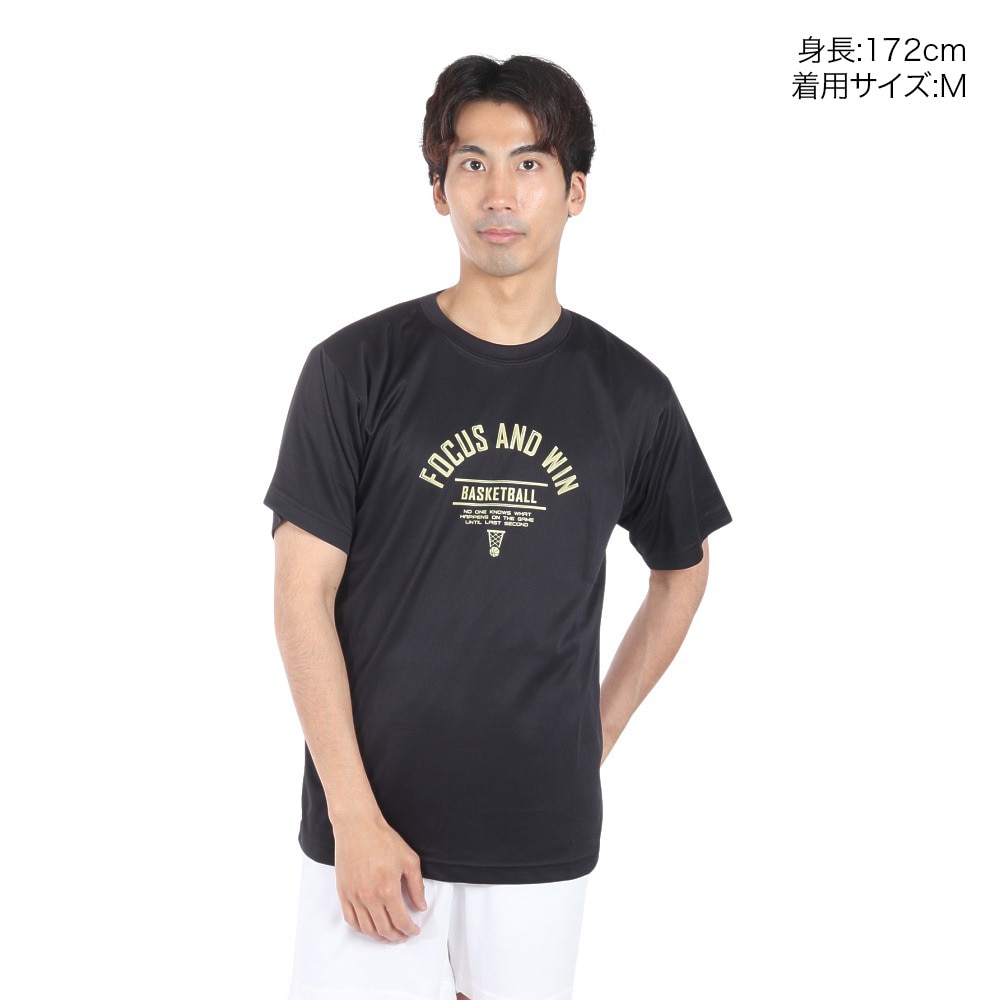 エックスティーエス（XTS）（メンズ）バスケットボールウェア ドライプラス 半袖Tシャツ 751TS4ES0004BLK