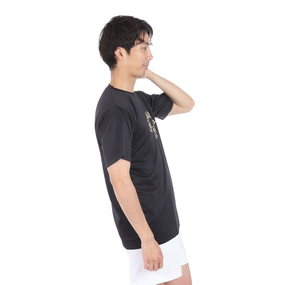 エックスティーエス（XTS）（メンズ）バスケットボールウェア ドライプラス 半袖Tシャツ 751TS4ES0004BLK