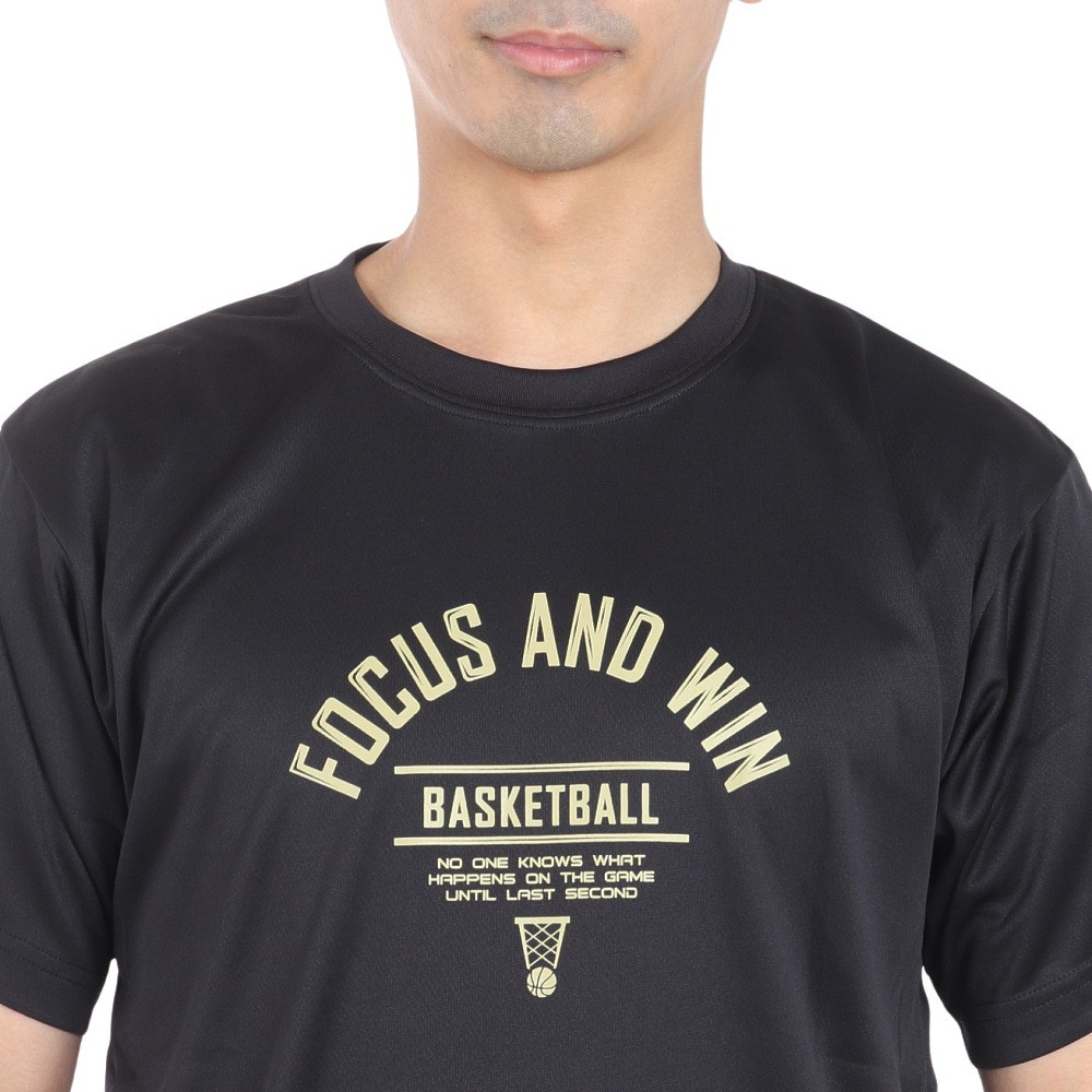エックスティーエス（XTS）（メンズ）バスケットボールウェア ドライプラス 半袖Tシャツ 751TS4ES0004BLK
