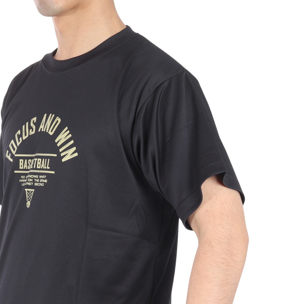 エックスティーエス（XTS）（メンズ）バスケットボールウェア ドライプラス 半袖Tシャツ 751TS4ES0004BLK