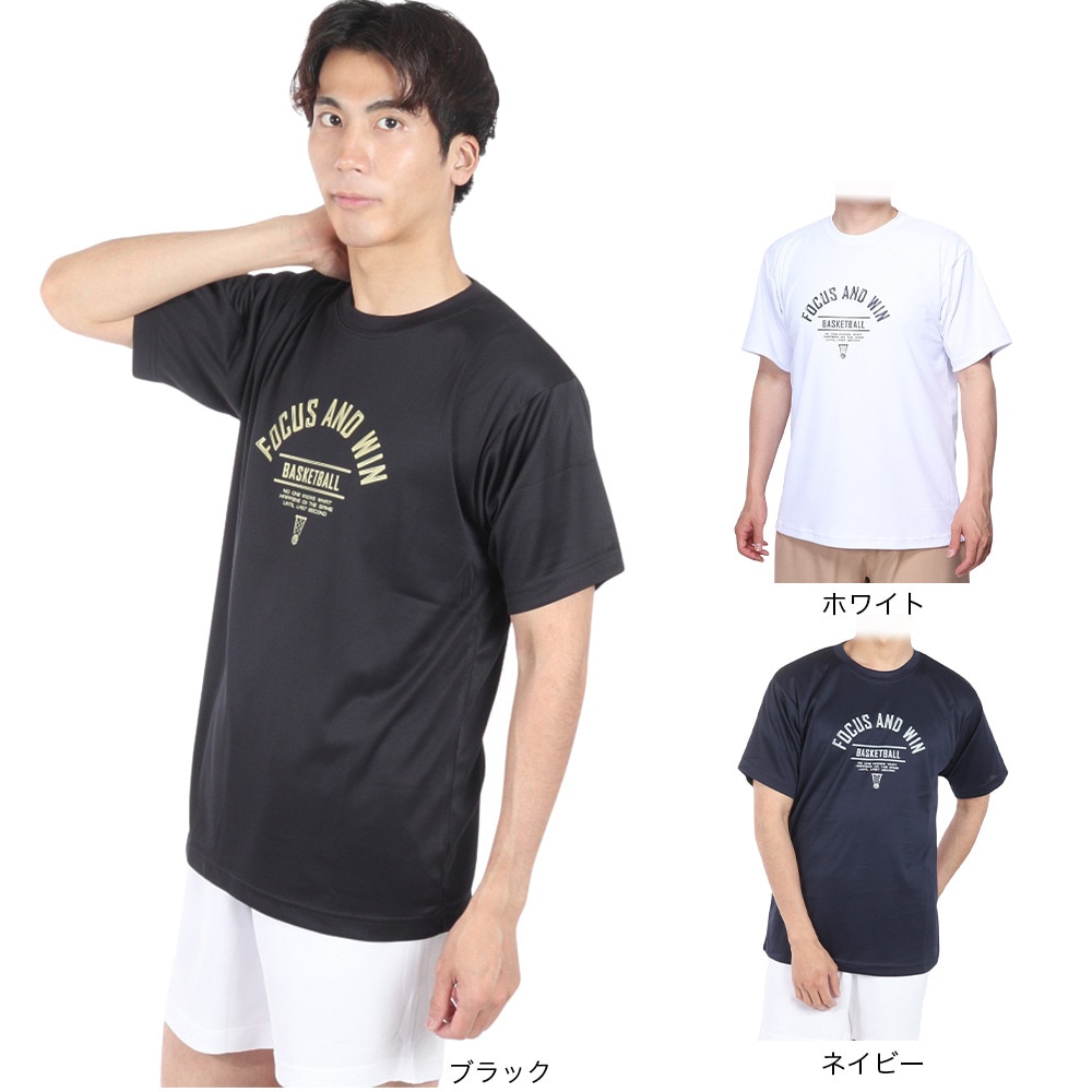 エックスティーエス（XTS）（メンズ）バスケットボールウェア ドライプラス 半袖Tシャツ 751TS4ES0004BLK