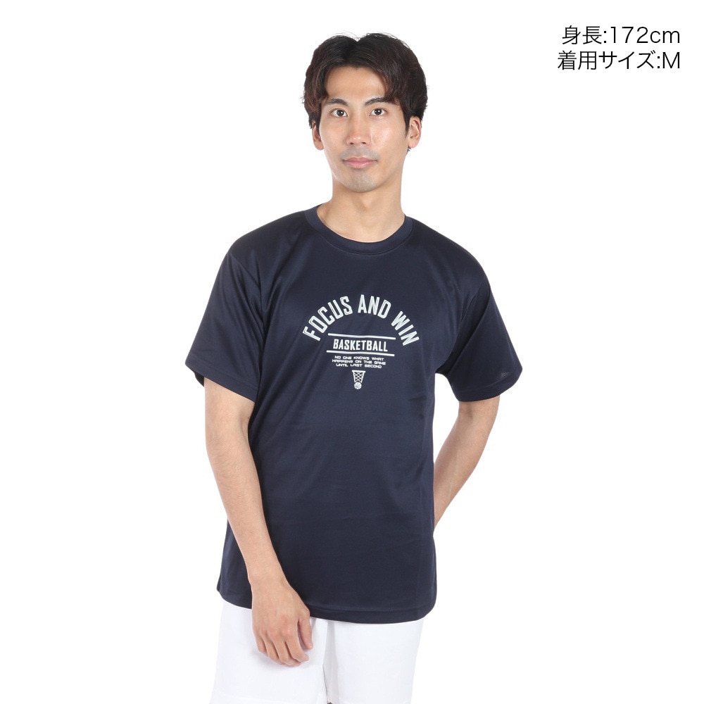 エックスティーエス（XTS）（メンズ）バスケットボールウェア ドライプラス 半袖Tシャツ 751TS4ES0004NVY
