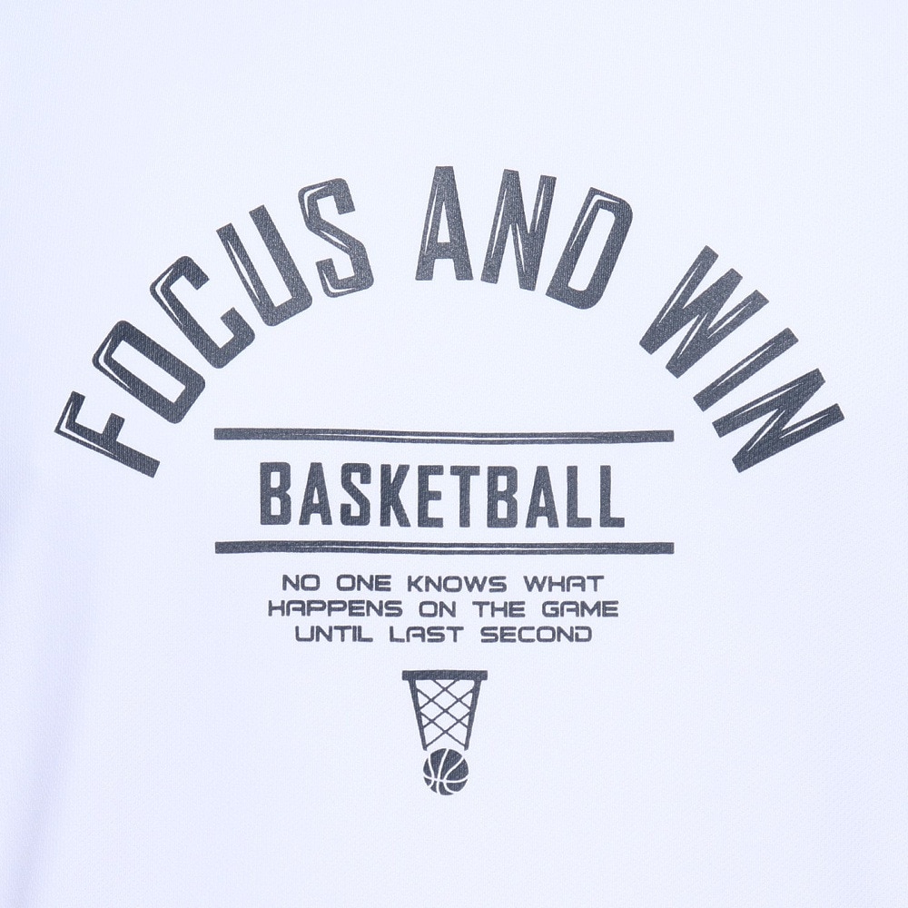 エックスティーエス（XTS）（メンズ）バスケットボールウェア ドライプラス FOCUS AND WIN 半袖Tシャツ 751TS4ES0004WHT 速乾