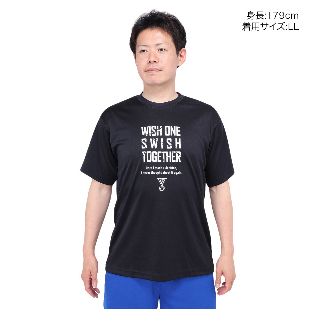 エックスティーエス（XTS）（メンズ）バスケットボールウェア ドライプラス ONCE I MODE A DEC 半袖Tシャツ 751TS4ES0005BLK 速乾