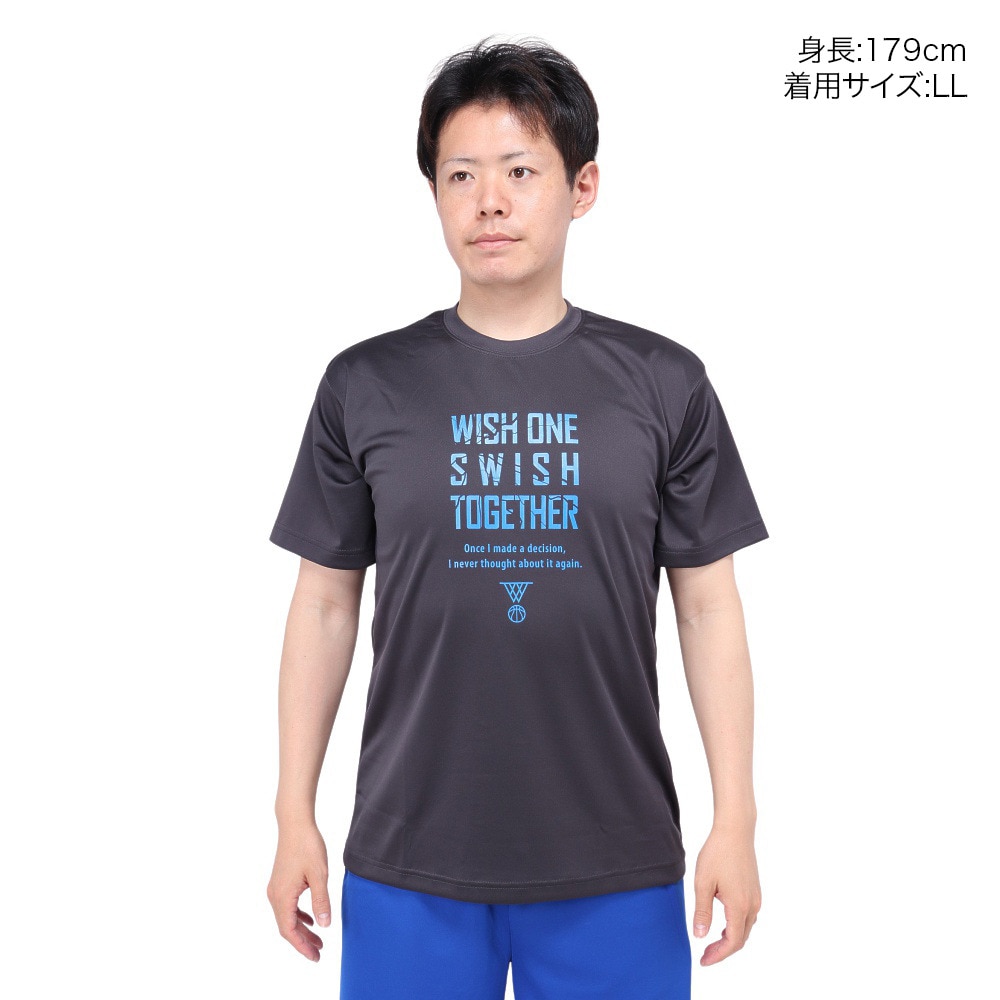 エックスティーエス（XTS）（メンズ）バスケットボールウェア ドライプラス ONCE I MODE A DEC 半袖Tシャツ 751TS4ES0005GRY 速乾