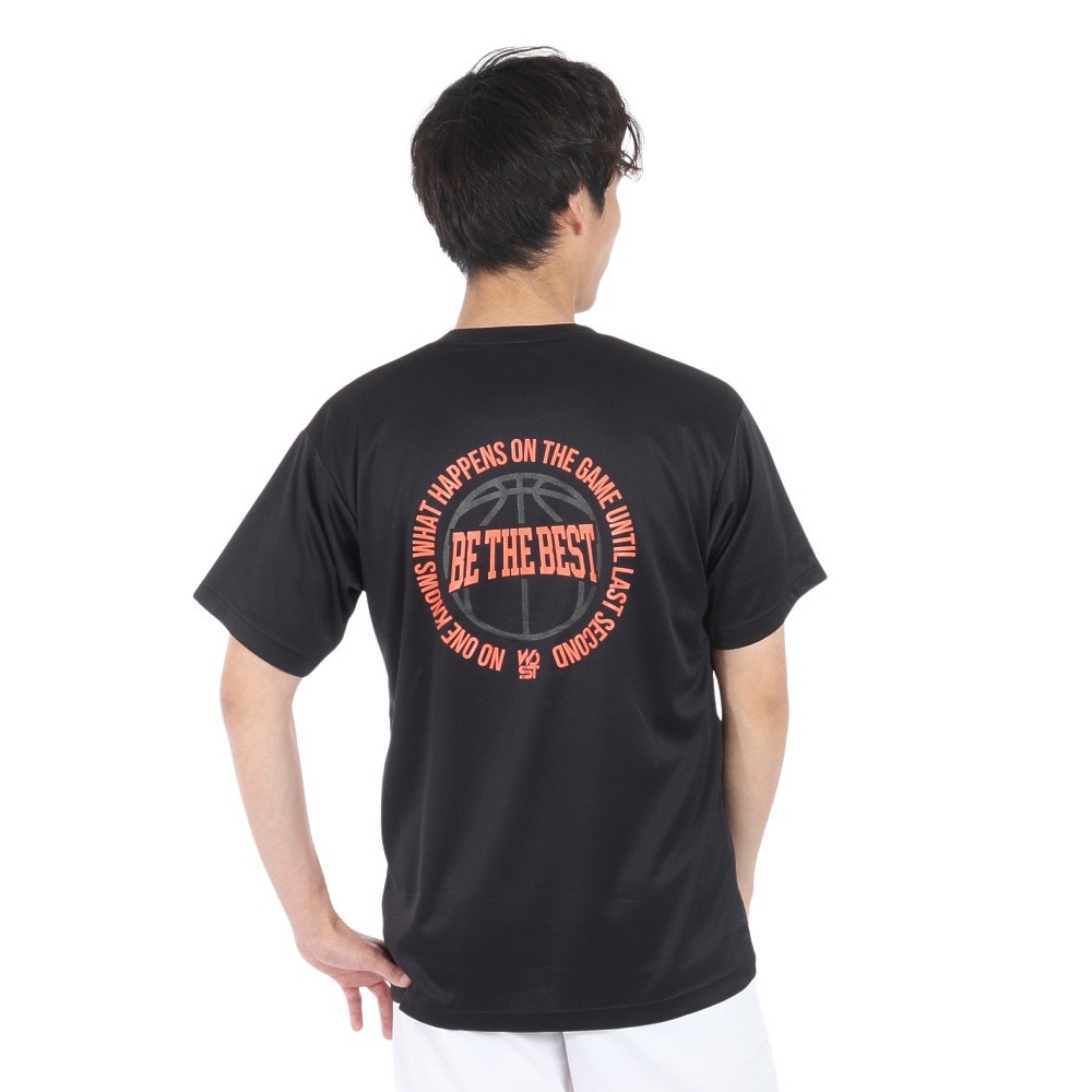 エックスティーエス（XTS）（メンズ）バスケットボールウェア ドライプラス 半袖Tシャツ 751TS4ES0007BLK