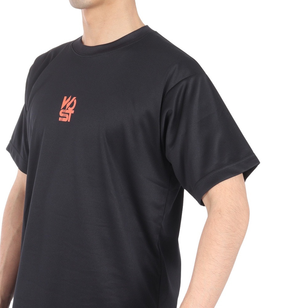 エックスティーエス（XTS）（メンズ）バスケットボールウェア ドライプラス 半袖Tシャツ 751TS4ES0007BLK