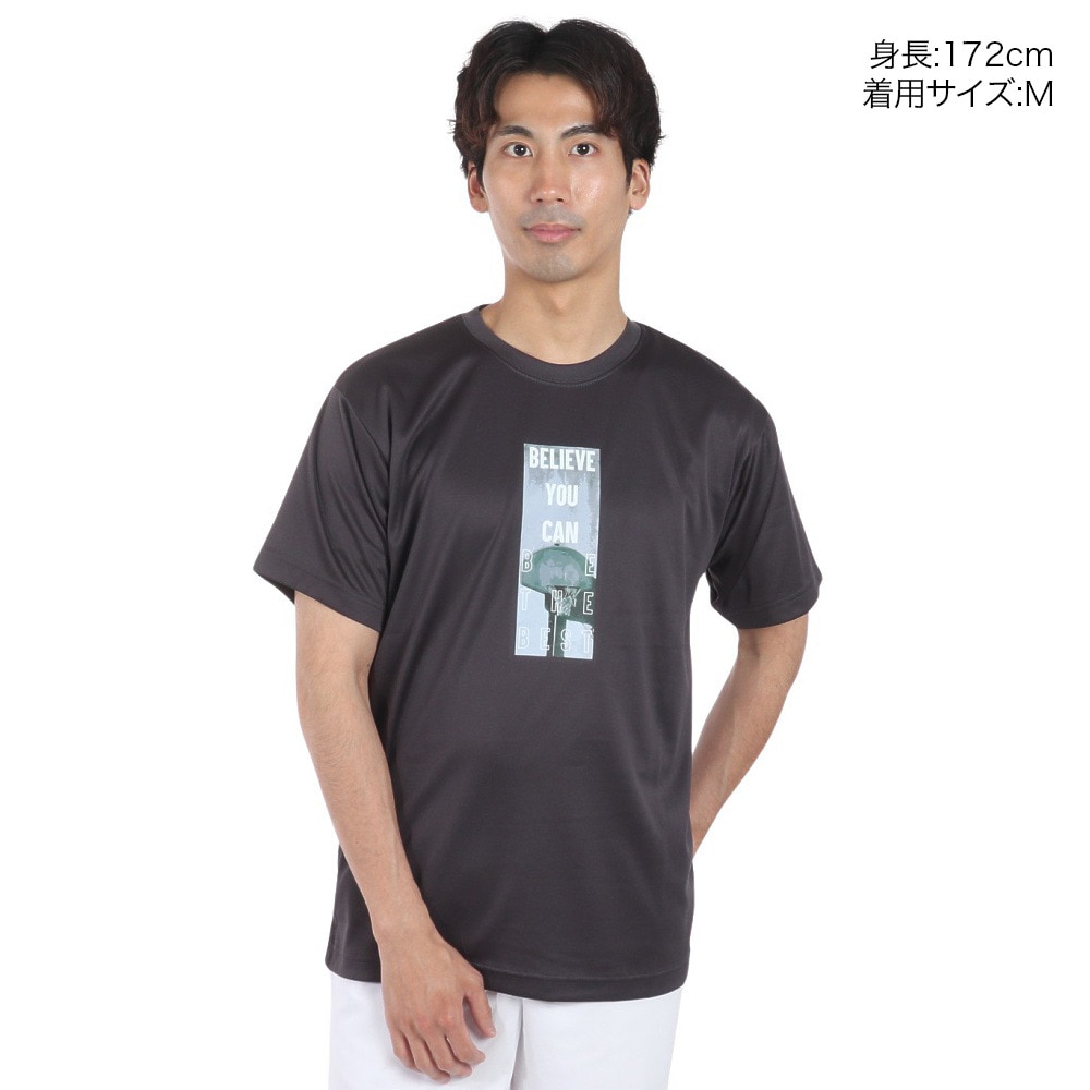 エックスティーエス（XTS）（メンズ）バスケットボールウェア ドライプラス 半袖Tシャツ 751TS4ES0008GRY