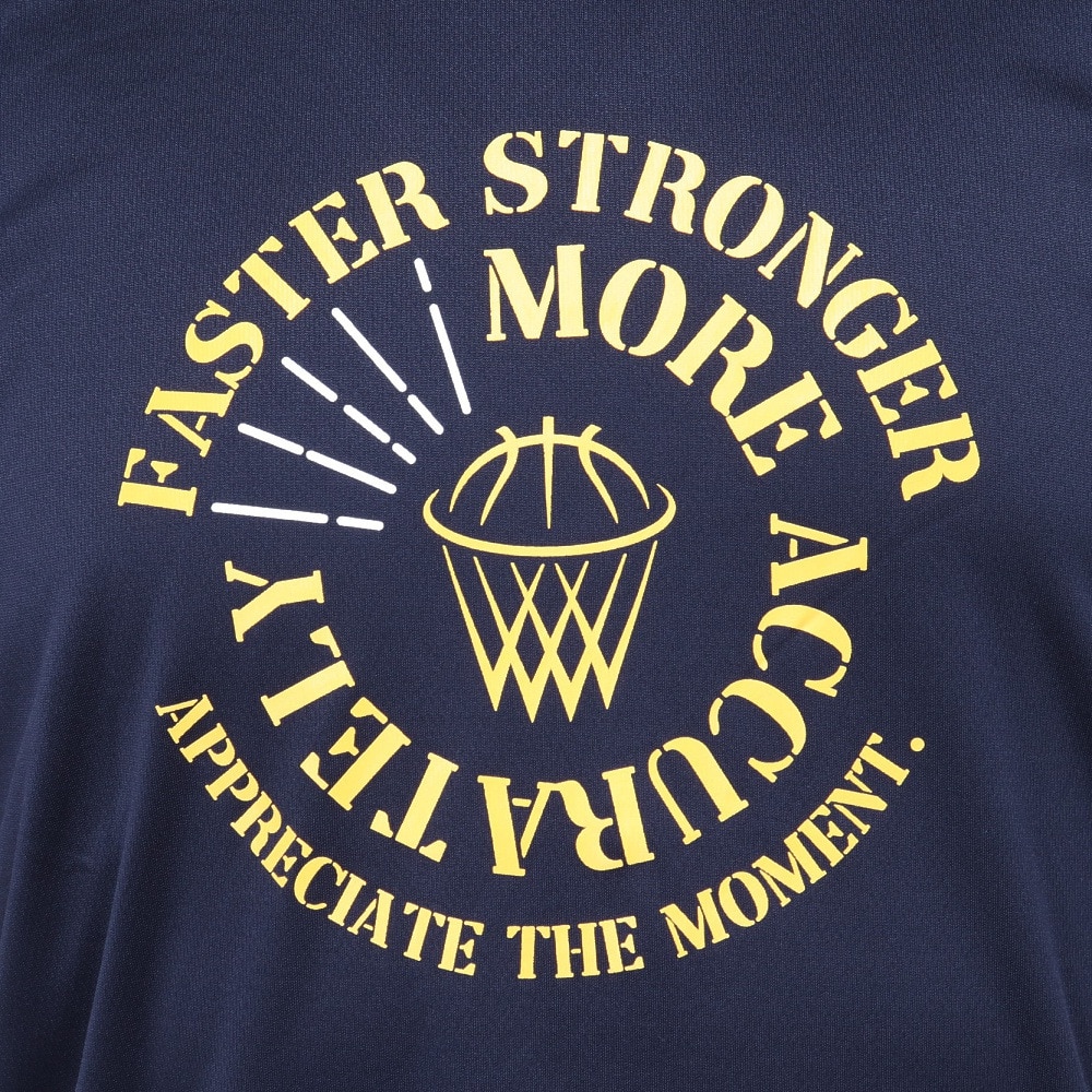 エックスティーエス（XTS）（メンズ）バスケットボールウェア ドライプラス FASTER STRONGER 半袖Tシャツ 751TS4ES0009NVY 速乾