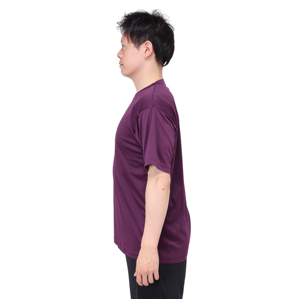 エックスティーエス（XTS）（メンズ）バスケットボールウェア ドライプラス FASTER STRONGER 半袖Tシャツ 751TS4ES0009PUL 速乾