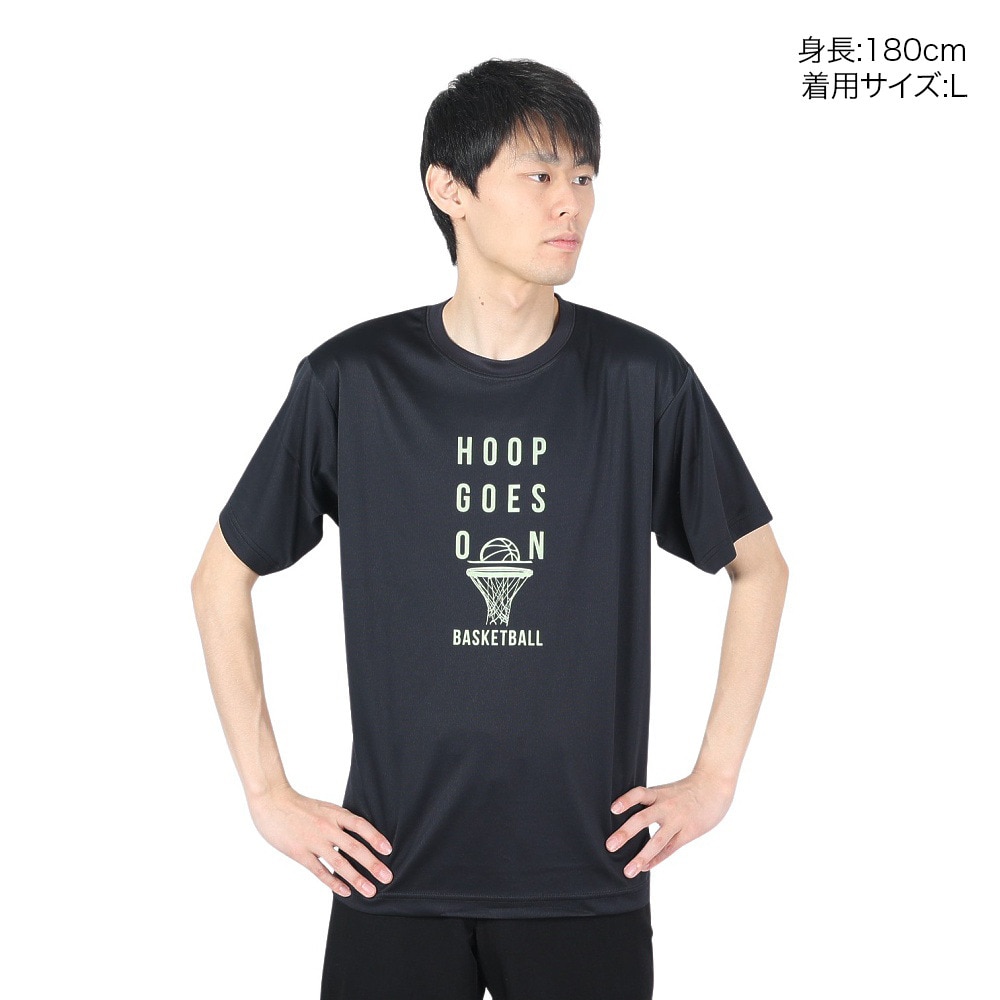 エックスティーエス（XTS）（メンズ）バスケットボールウェア ドライプラス 半袖Tシャツ 751TS4ES0011BLK
