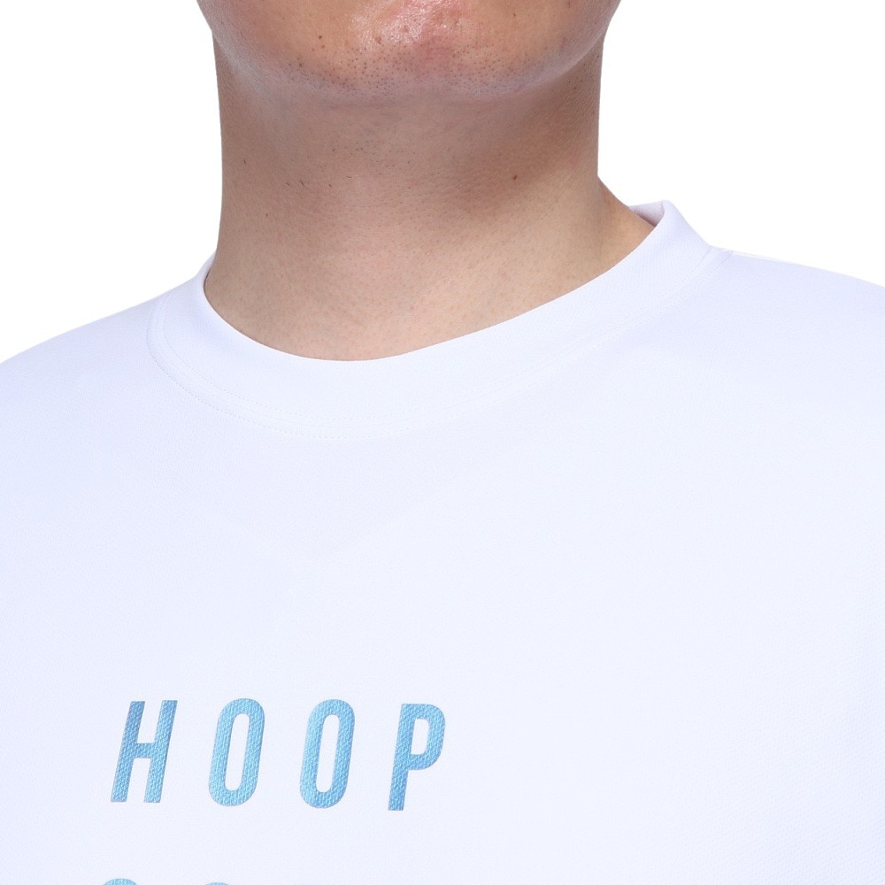 エックスティーエス（XTS）（メンズ）バスケットボールウェア ドライプラス HOOP GOES ON 半袖Tシャツ 751TS4ES0011WHT 速乾