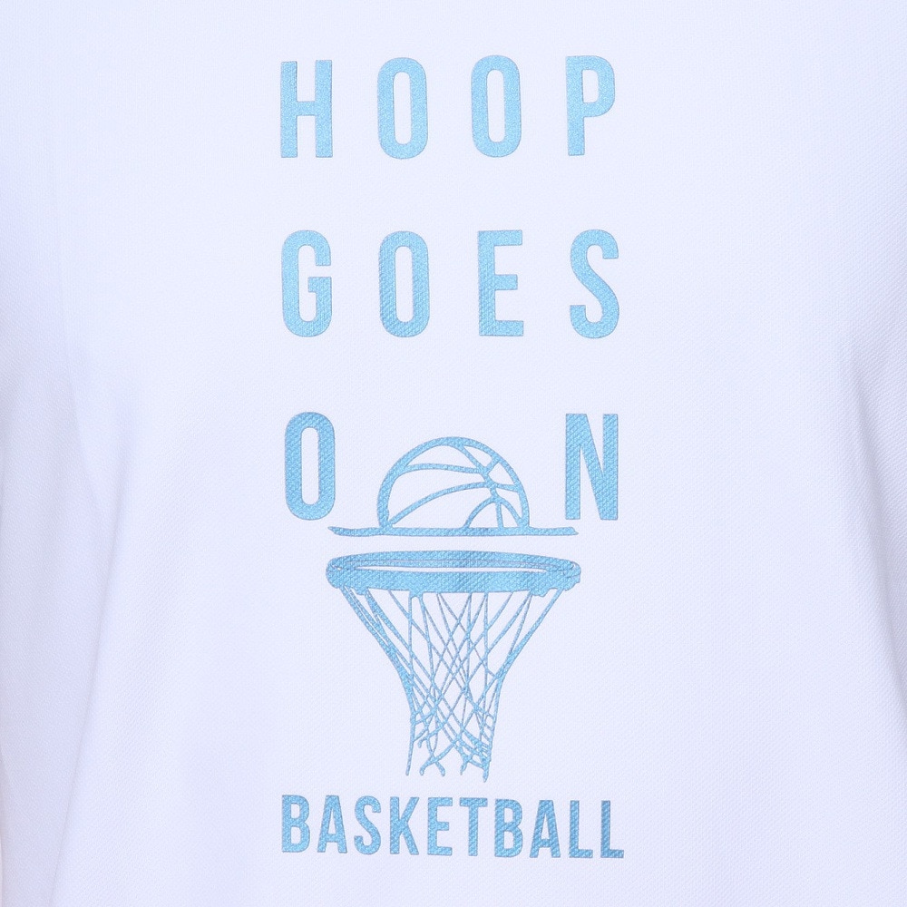 エックスティーエス（XTS）（メンズ）バスケットボールウェア ドライプラス HOOP GOES ON 半袖Tシャツ 751TS4ES0011WHT 速乾
