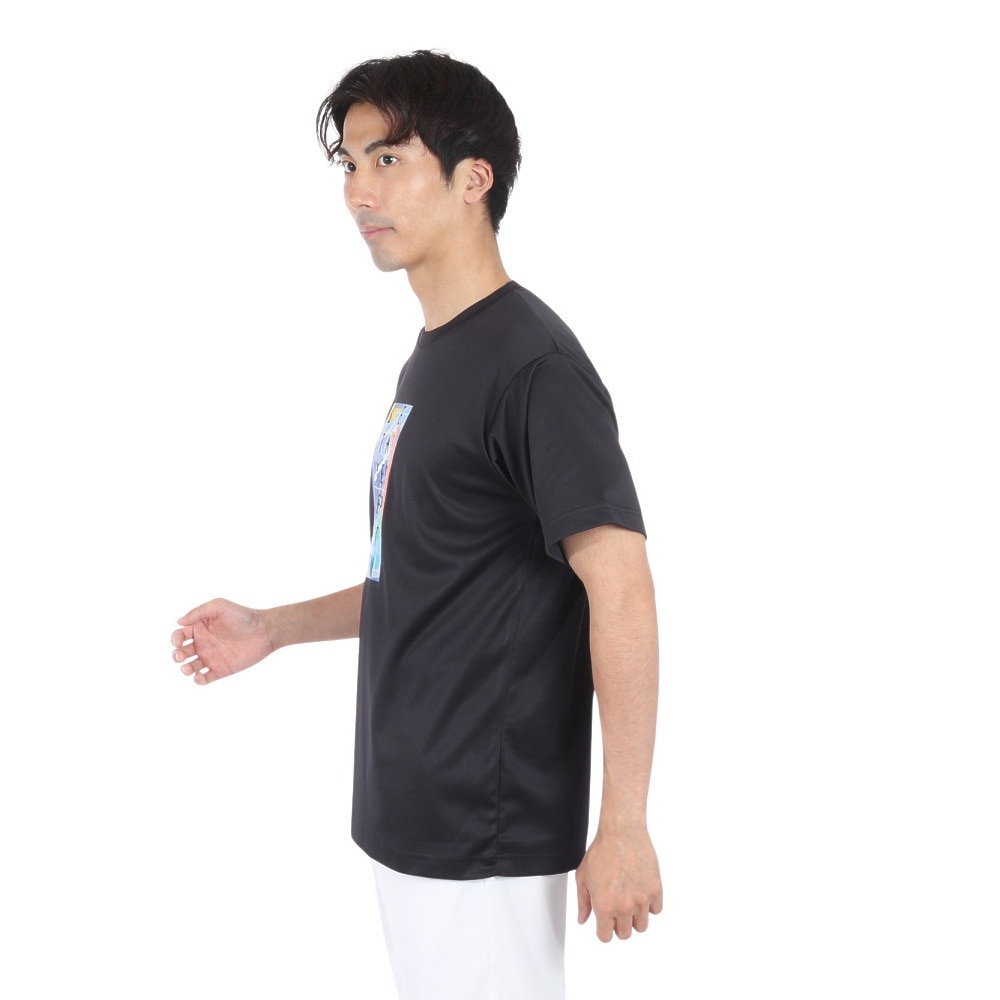 エックスティーエス（XTS）（メンズ）バスケットボールウェア ドライプラス 半袖Tシャツ 751TS4ES0012BLK
