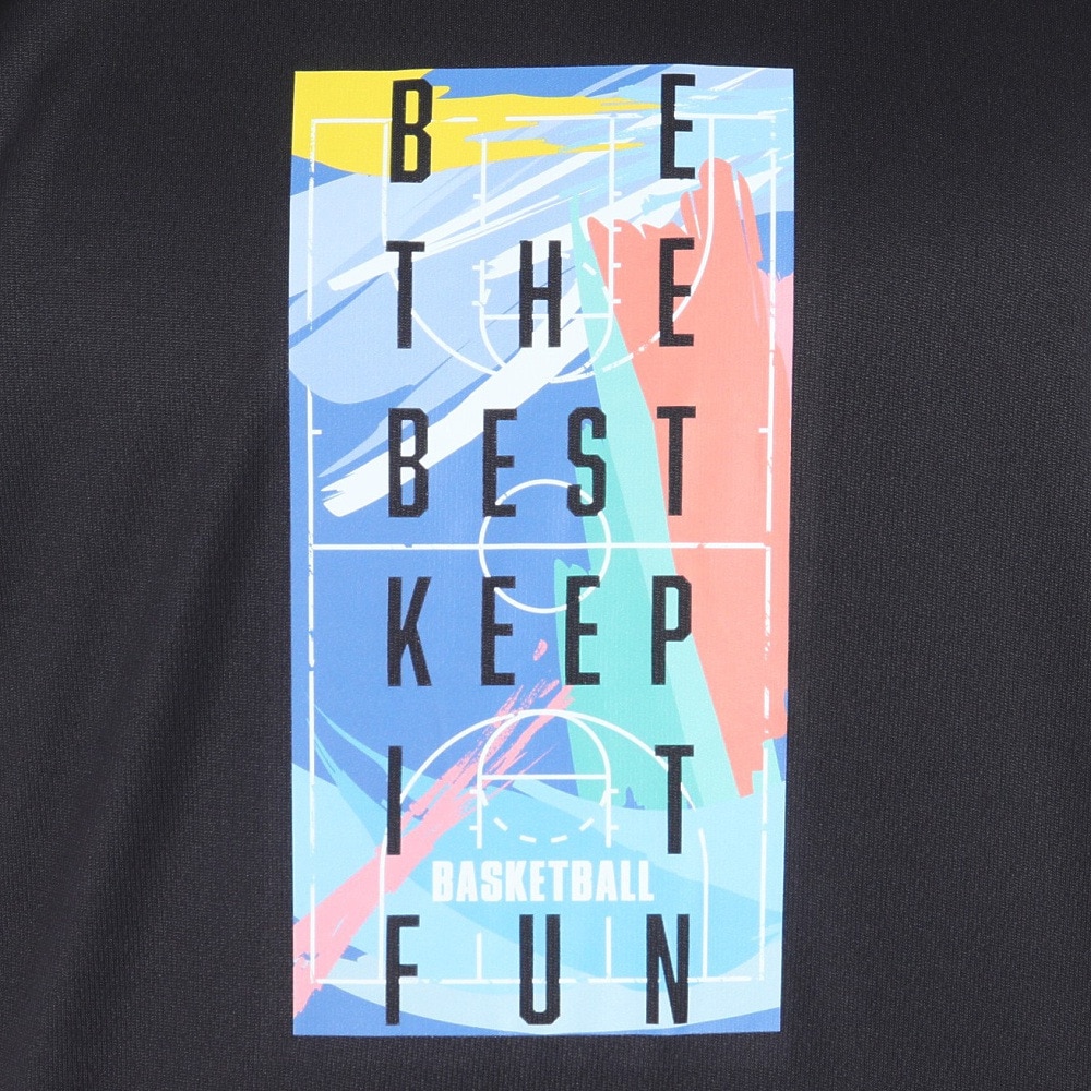エックスティーエス（XTS）（メンズ）バスケットボールウェア ドライプラス 半袖Tシャツ 751TS4ES0012BLK
