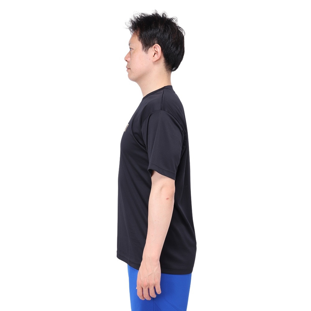 エックスティーエス（XTS）（メンズ）バスケットボールウェア ドライプラス HOOP GOES ON 半袖Tシャツ 751TS4ES0013BLK 速乾