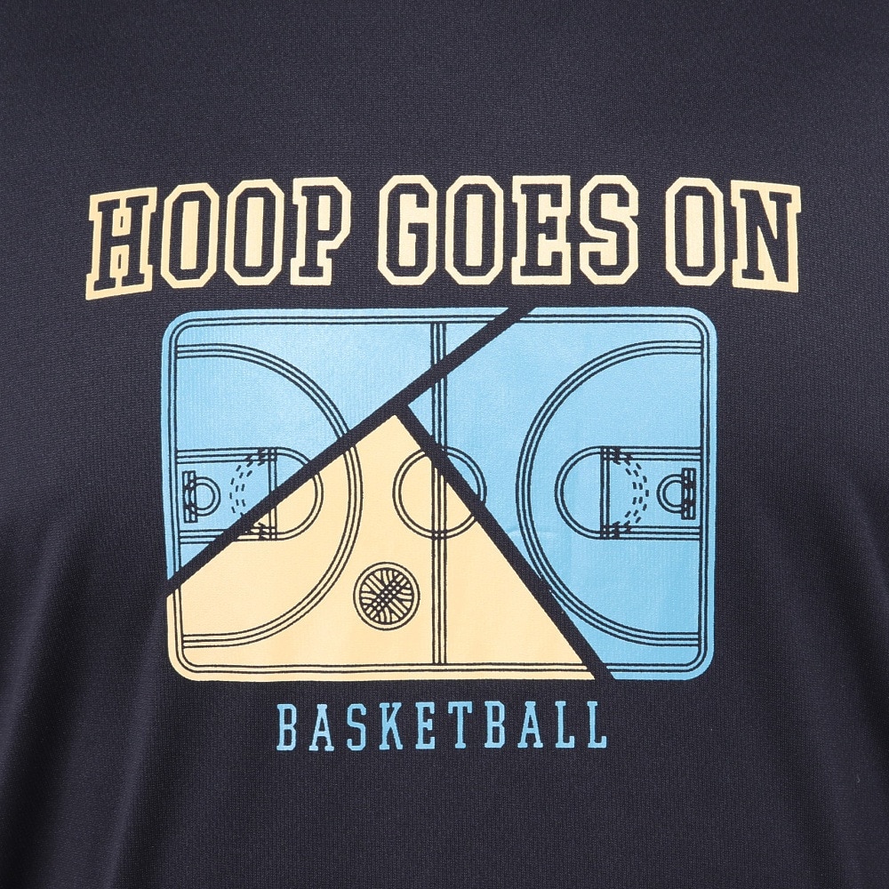 エックスティーエス（XTS）（メンズ）バスケットボールウェア ドライプラス HOOP GOES ON 半袖Tシャツ 751TS4ES0013BLK 速乾