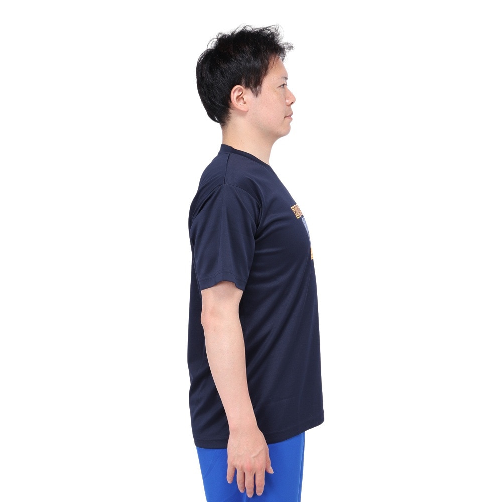 エックスティーエス（XTS）（メンズ）バスケットボールウェア ドライプラス HOOP GOES ON 半袖Tシャツ 751TS4ES0013NVY 速乾