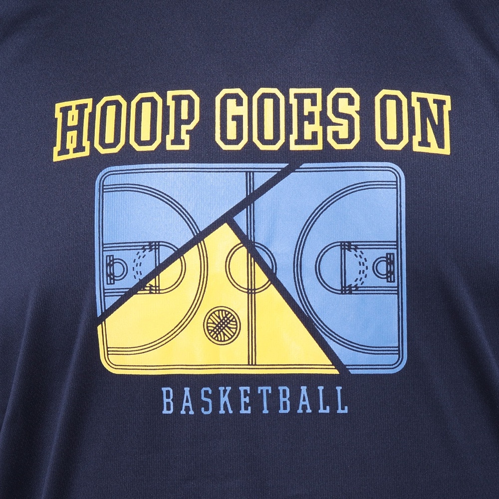 エックスティーエス（XTS）（メンズ）バスケットボールウェア ドライプラス HOOP GOES ON 半袖Tシャツ 751TS4ES0013NVY 速乾