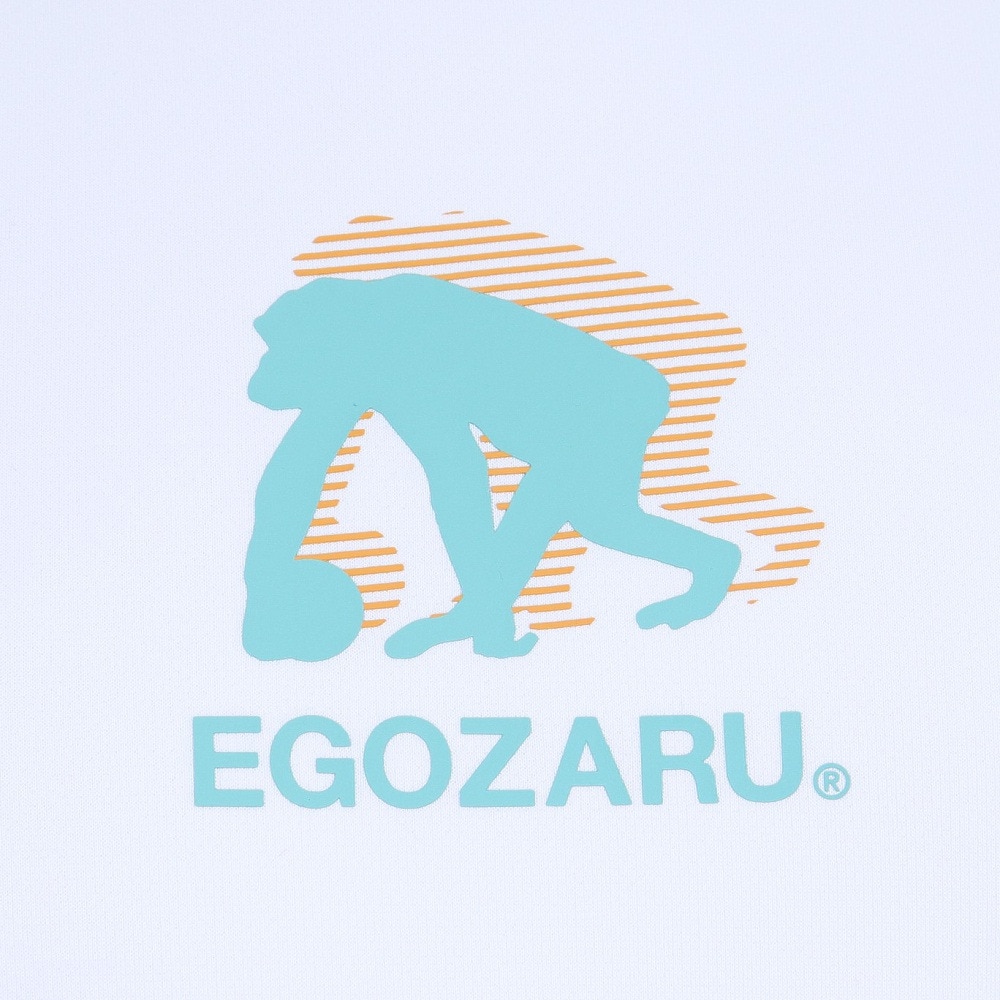 エゴザル（EGOZARU）（メンズ、レディース）バスケットボールウェア ワイドジオメトリック バックプリント Tシャツ EZST-S2306-033