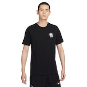 (メンズ)Tシャツ バスケットボールウェア ショートスリーブ 5 半袖 黒 FN0804-010