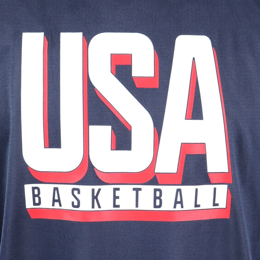 ナイキ（NIKE）（メンズ）バスケットボールウェア 24 USAプラクティス 半袖Tシャツ FQ3628-451