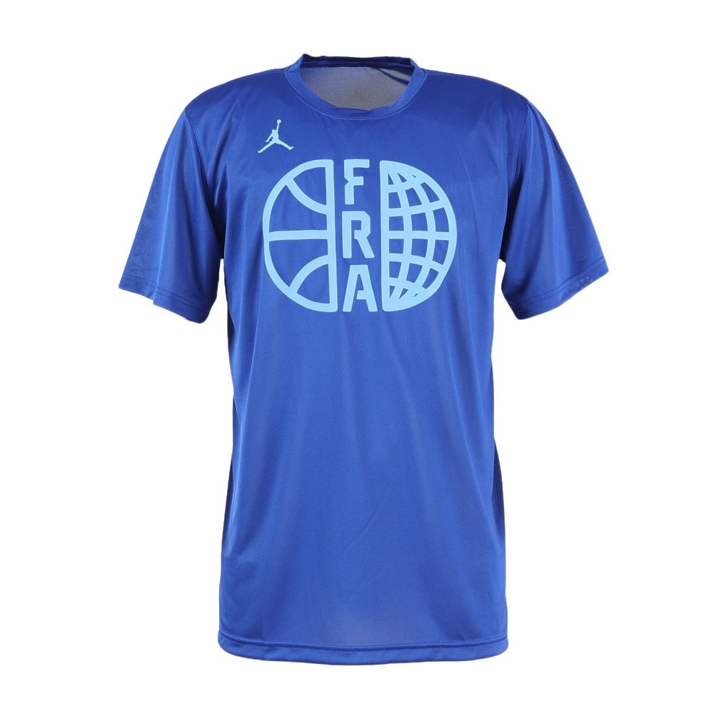 ジョーダン（JORDAN）（メンズ）バスケットボールウェア フランス プラクティス 半袖Tシャツ FQ3661-417