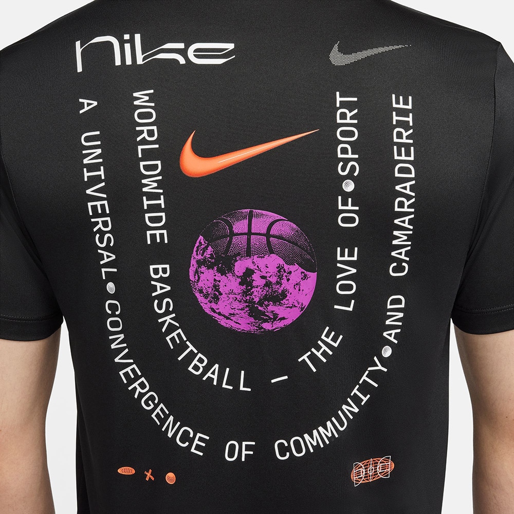 ナイキ（NIKE）（メンズ）Tシャツ バスケットボールウェア ドライフィット 半袖 ブラック FV8413-010 速乾