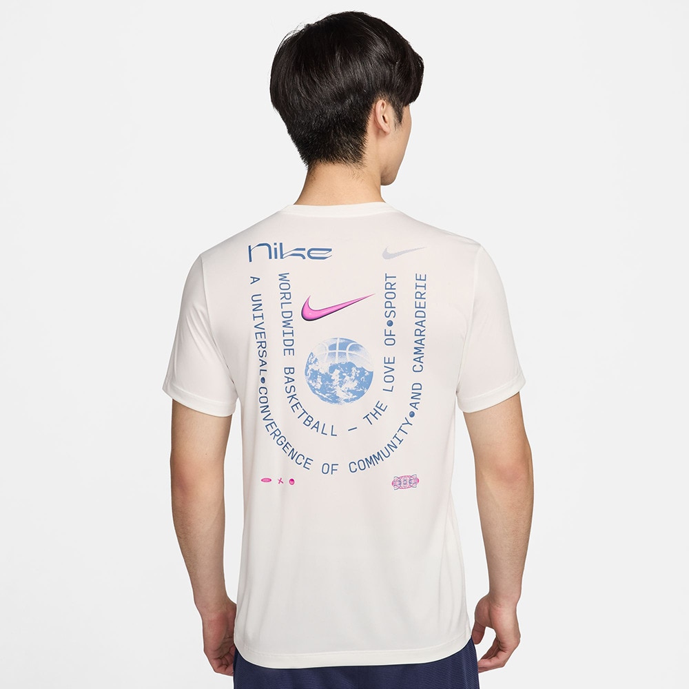 ナイキ（NIKE）（メンズ）Tシャツ バスケットボールウェア ドライフィット 半袖 ホワイト FV8413-133 速乾