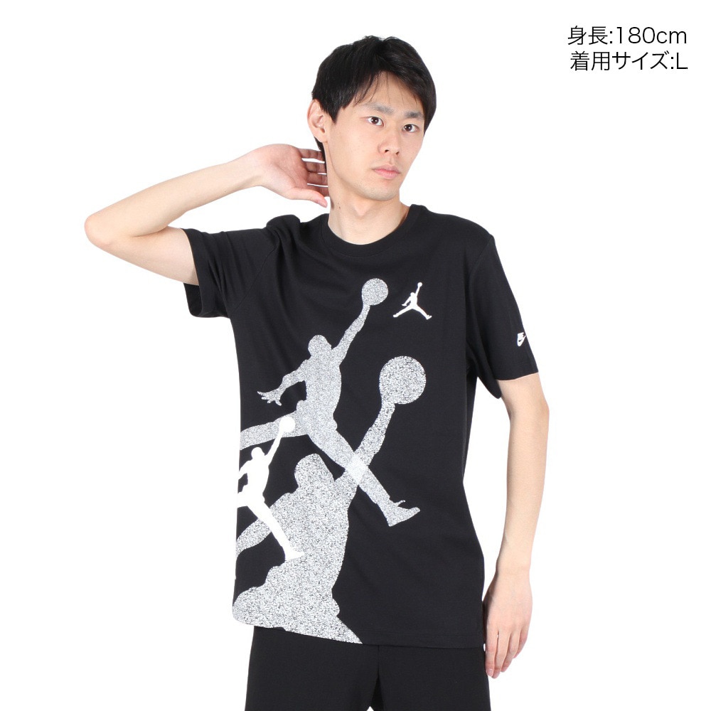 ジョーダン（JORDAN）（メンズ）Tシャツ バスケットボールウェア ジョーダン ブランド ハイブリッド 半袖 クルー FN6026-010