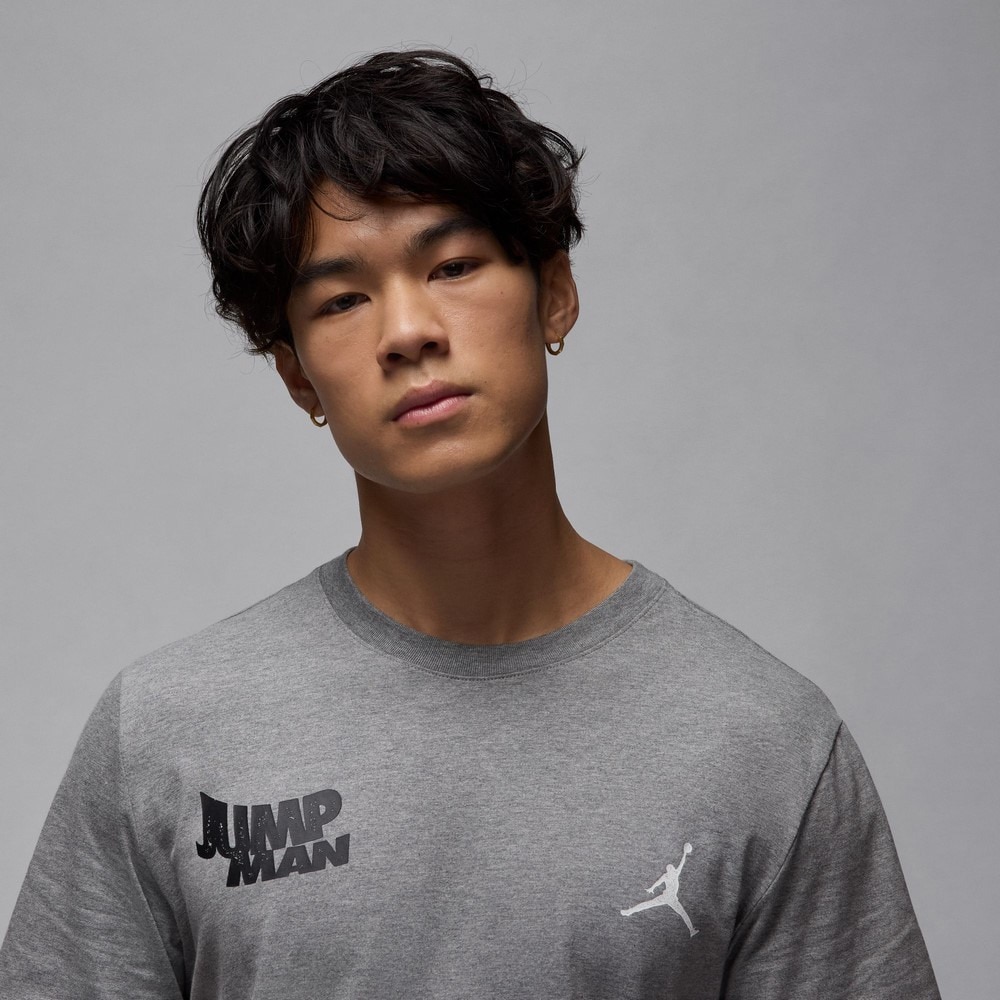 ジョーダン（JORDAN）（メンズ）半袖 バスケットボールウェア ブランド Tシャツ グレー FN6030-091