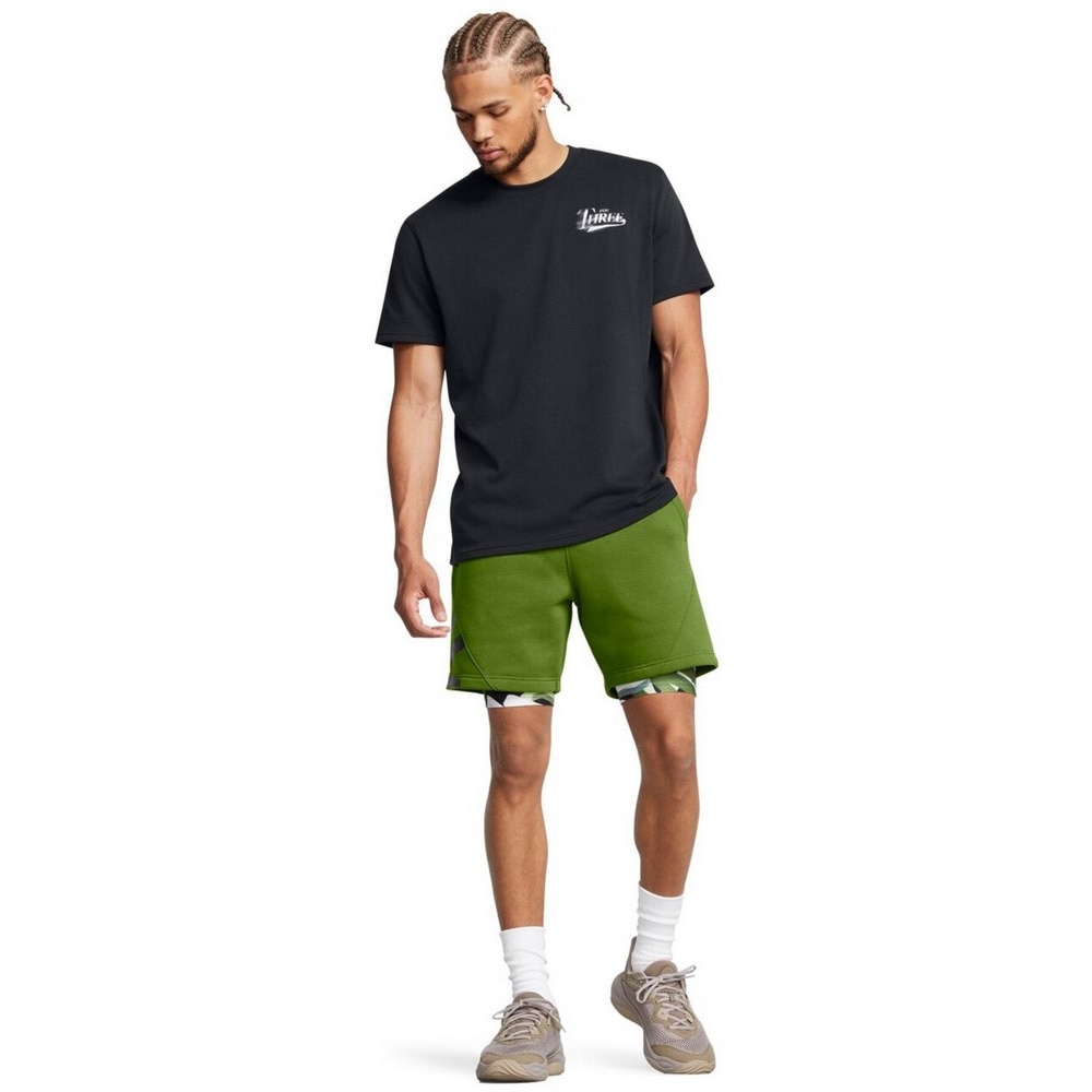 アンダーアーマー（UNDER ARMOUR）（メンズ）バスケットボールウェア カリー ヘビーウェイト バービージ 半袖 Tシャツ 1387110 001