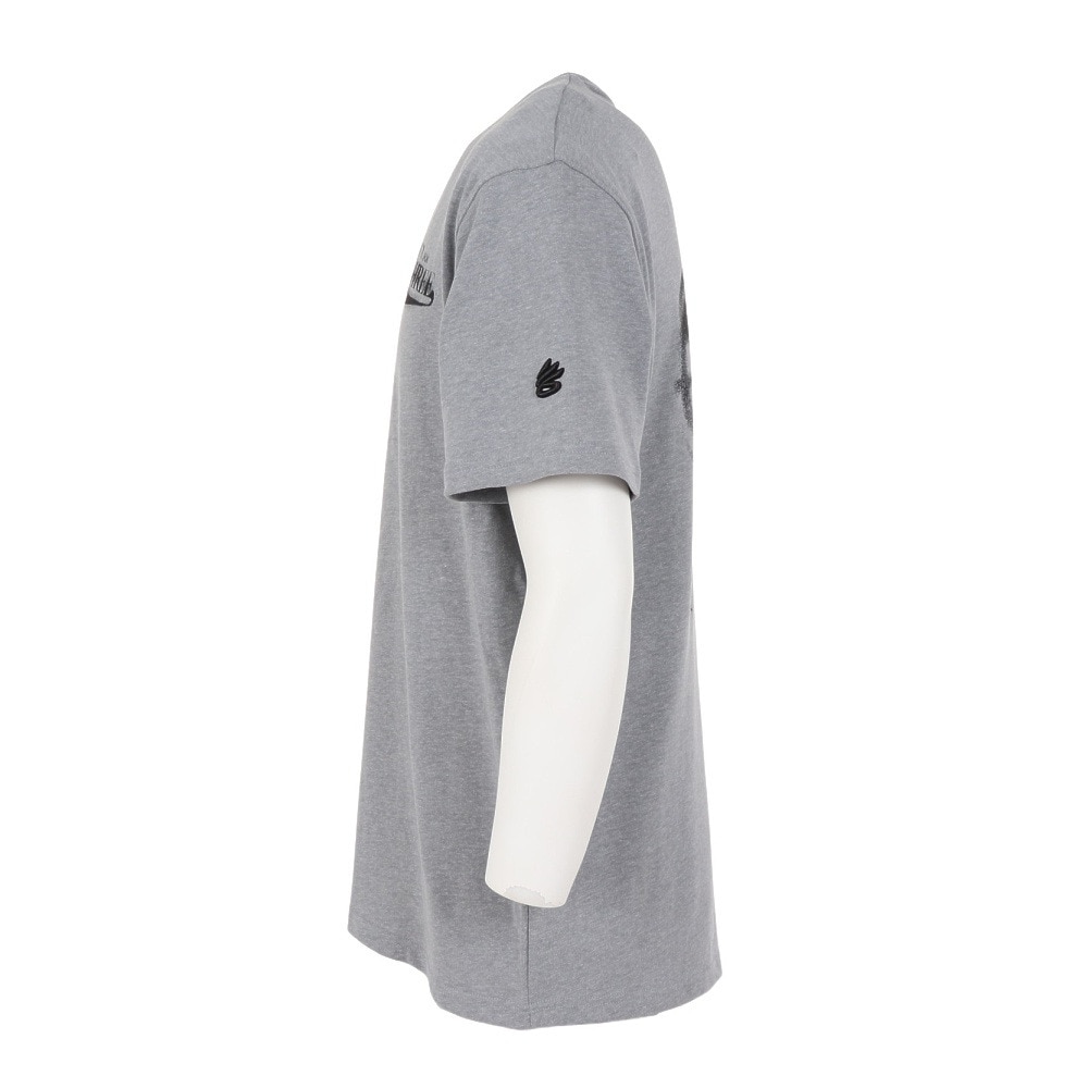 アンダーアーマー（UNDER ARMOUR）（メンズ）バスケットボールウェア カリー ヘビーウェイト バービージ Tシャツ 1387110 035