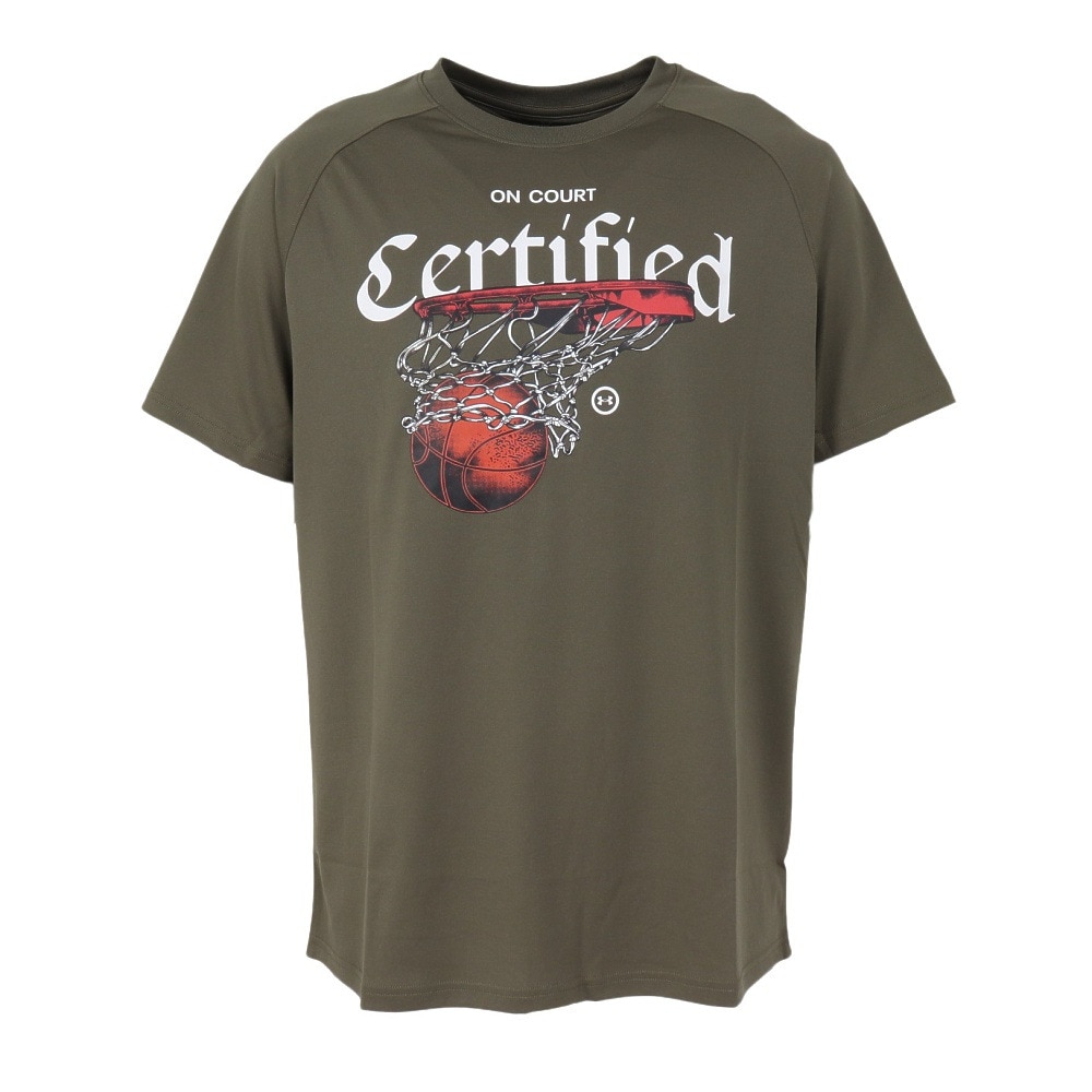 アンダーアーマー（UNDER ARMOUR）（メンズ）バスケットボールウェア テック フープス サーティファイド Tシャツ 1388912 390