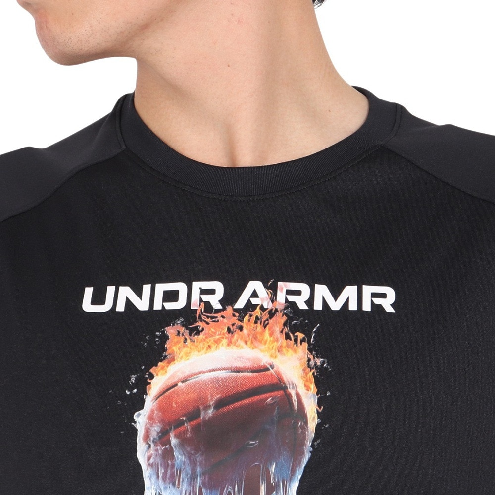 アンダーアーマー（UNDER ARMOUR）（メンズ）バスケットボールウェア テック ファイア アンド アイス Tシャツ 1388913 001