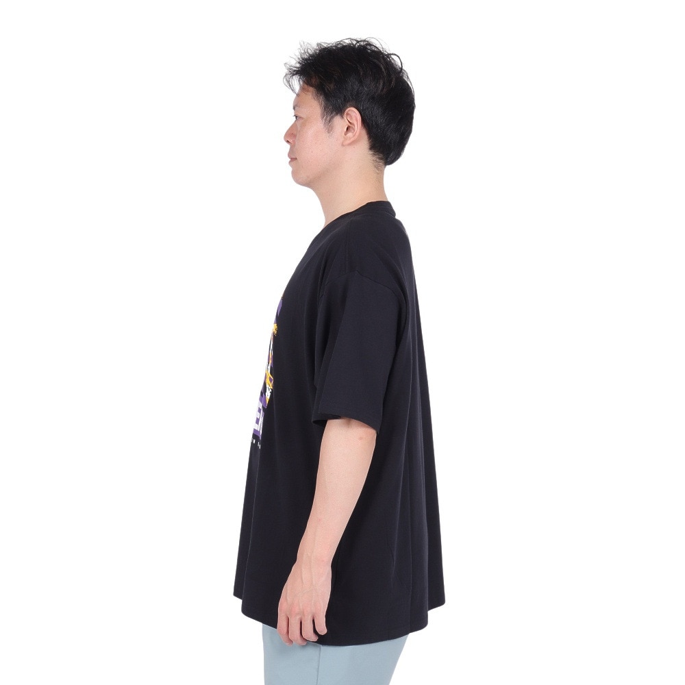 ナイキ（NIKE）（メンズ）バスケットボールウェア ロサンゼルス・レイカーズ コートサイド NBA 半袖Tシャツ HF0882-010