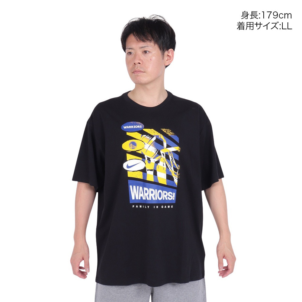 ナイキ（NIKE）（メンズ）バスケットボールウェア ゴールデンステート・ウォリアーズ コートサイド NBA 半袖Tシャツ HF1659-010