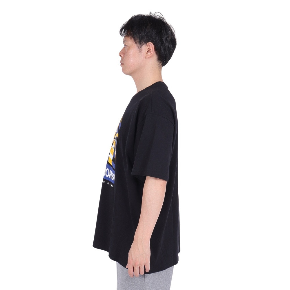 ナイキ（NIKE）（メンズ）バスケットボールウェア ゴールデンステート・ウォリアーズ コートサイド NBA 半袖Tシャツ HF1659-010