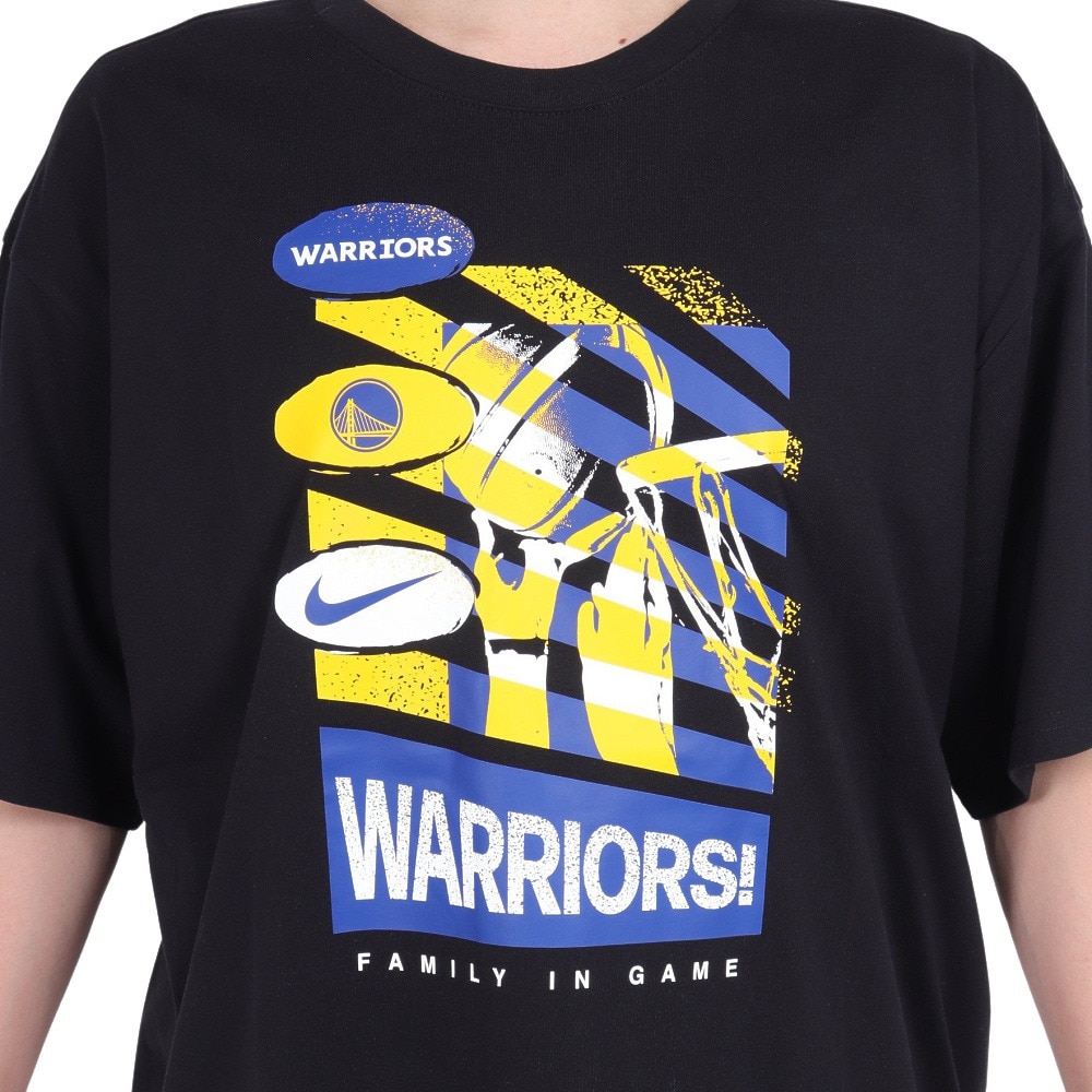 ナイキ（NIKE）（メンズ）バスケットボールウェア ゴールデンステート・ウォリアーズ コートサイド NBA 半袖Tシャツ HF1659-010