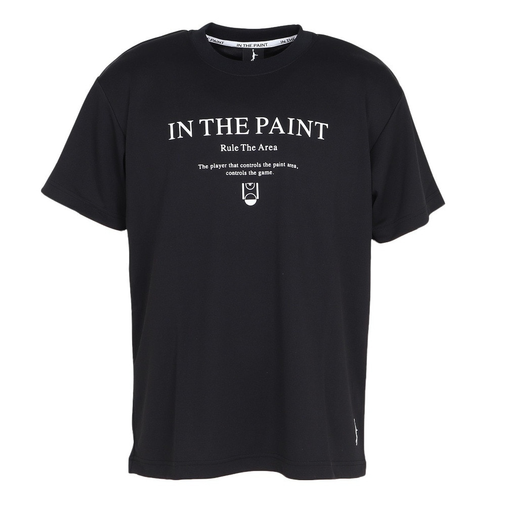 インザペイント（IN THE PAINT）（メンズ、レディース）バスケットボールウェア 半袖Tシャツ ITP24411BLK