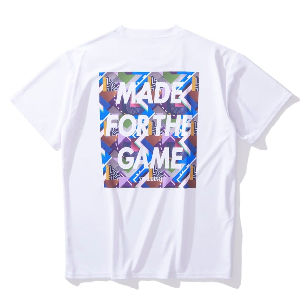 スポルディング（SPALDING）（メンズ、レディース）バスケットボールウェア 半袖Tシャツ ジオメトリック メイドフォーザゲーム SMT24106WH