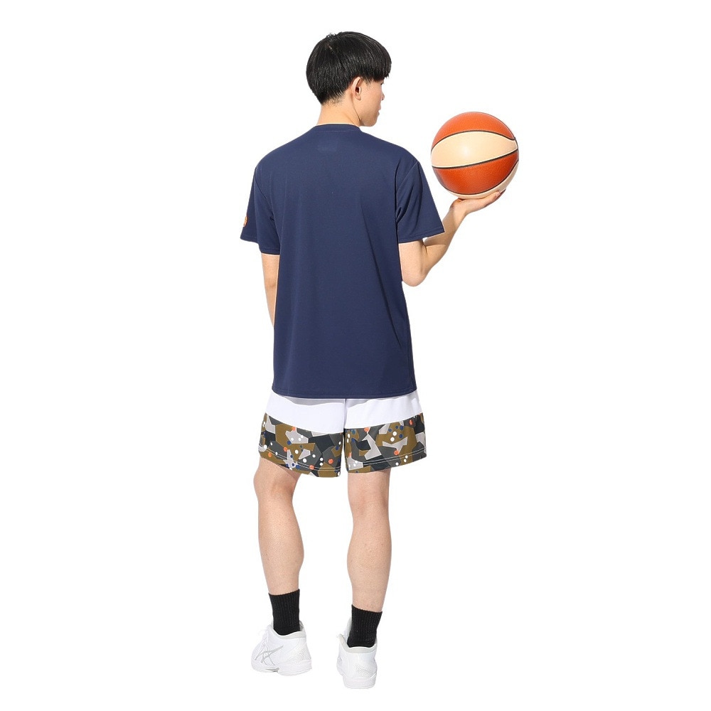 スポルディング（SPALDING）（メンズ、レディース）バスケットボールウェア 半袖Tシャツ スポンジ・ボブ フレッシュ オフ ザ グリル SMT24141SNV