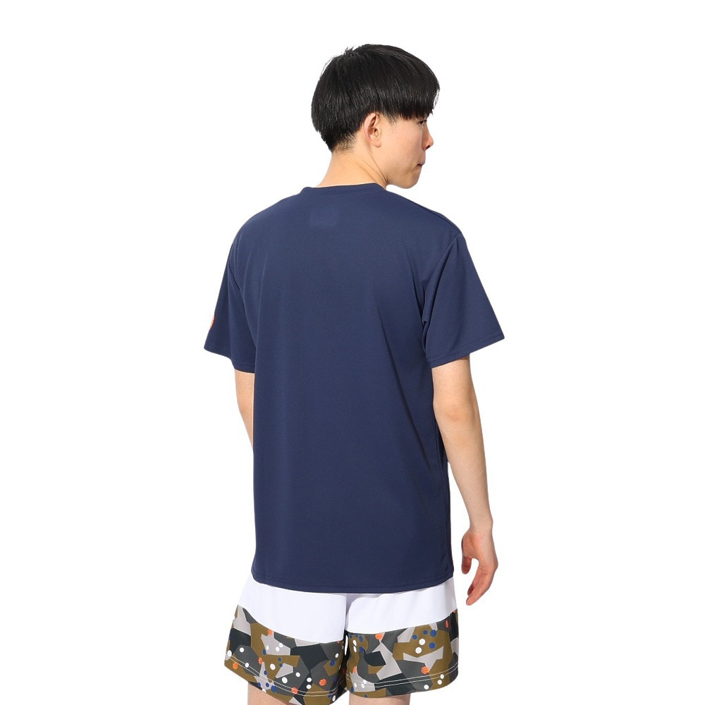 スポルディング（SPALDING）（メンズ、レディース）バスケットボールウェア 半袖Tシャツ スポンジ・ボブ フレッシュ オフ ザ グリル SMT24141SNV