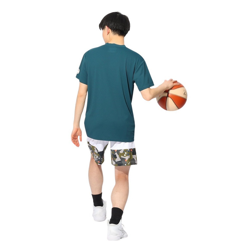 スポルディング（SPALDING）（メンズ、レディース）バスケットボールウェア 半袖Tシャツ スポンジ・ボブ フレッシュ オフ ザ グリル SMT24141SSP