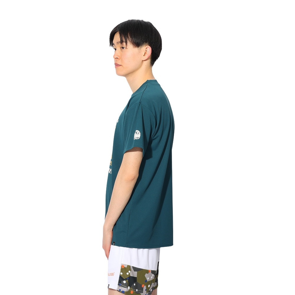 スポルディング（SPALDING）（メンズ、レディース）バスケットボールウェア 半袖Tシャツ スポンジ・ボブ フレッシュ オフ ザ グリル SMT24141SSP