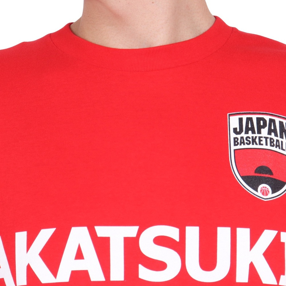 ファナティクス（Fanatics）（メンズ、レディース）バスケットボールウェア AKATSUKI JAPAN N&N Tシャツ 6 比江島慎 アカツキジャパン OT01-23SS-0025-RED-6